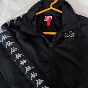Authentic Black Kappa Tracksuit Jacket🤍